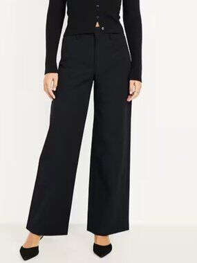 High-Waisted Pull-On Pixie Wide-Leg Pants - XL